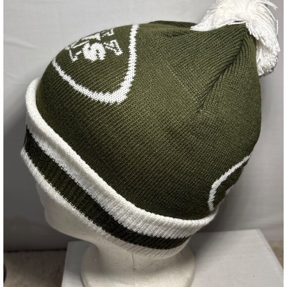 NFL New York Jets Bud Light Winter Knit Hat Toque Green White Football Podion - Picture 2 of 5
